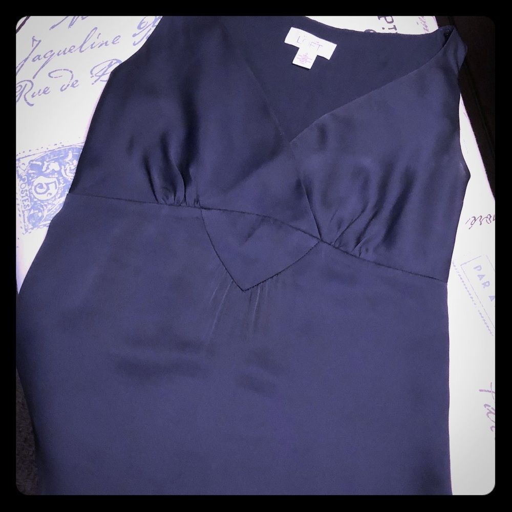 LOFT Navy Blouse